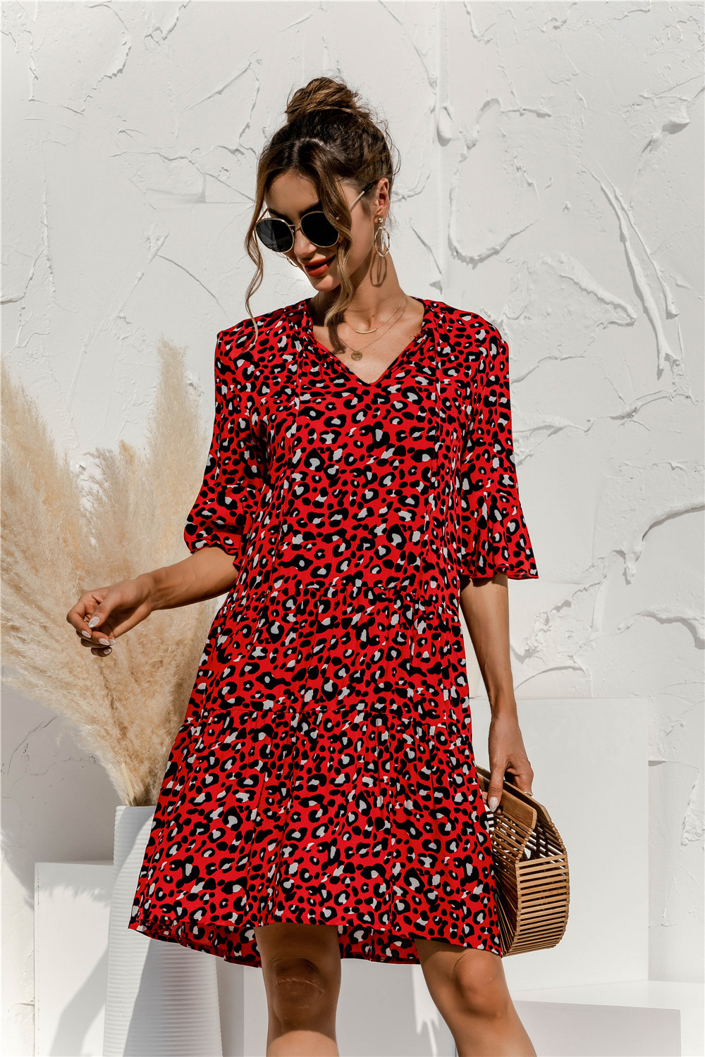Séraphine – Robe midi d’été taille basse femme