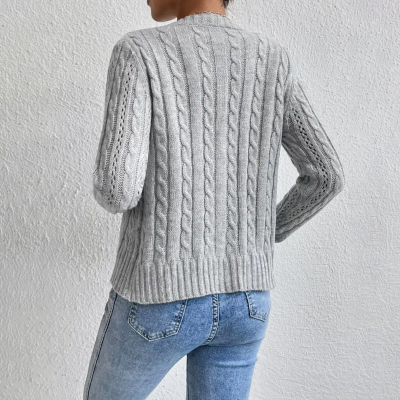 Juliette – Gilet femme à torsades