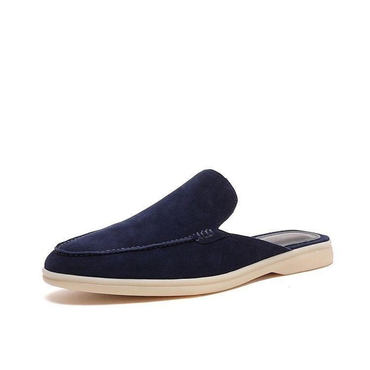 Mocassins homme à enfiler à dos ouvert chaussures sans lacets été