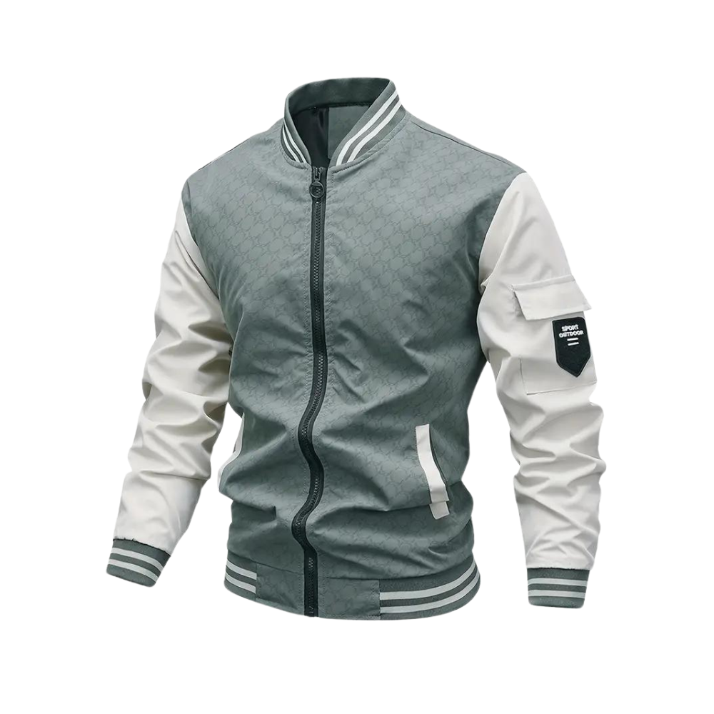 Blouson bomber léger et respirant pour homme automne en polyester à coupe régulière Olivier
