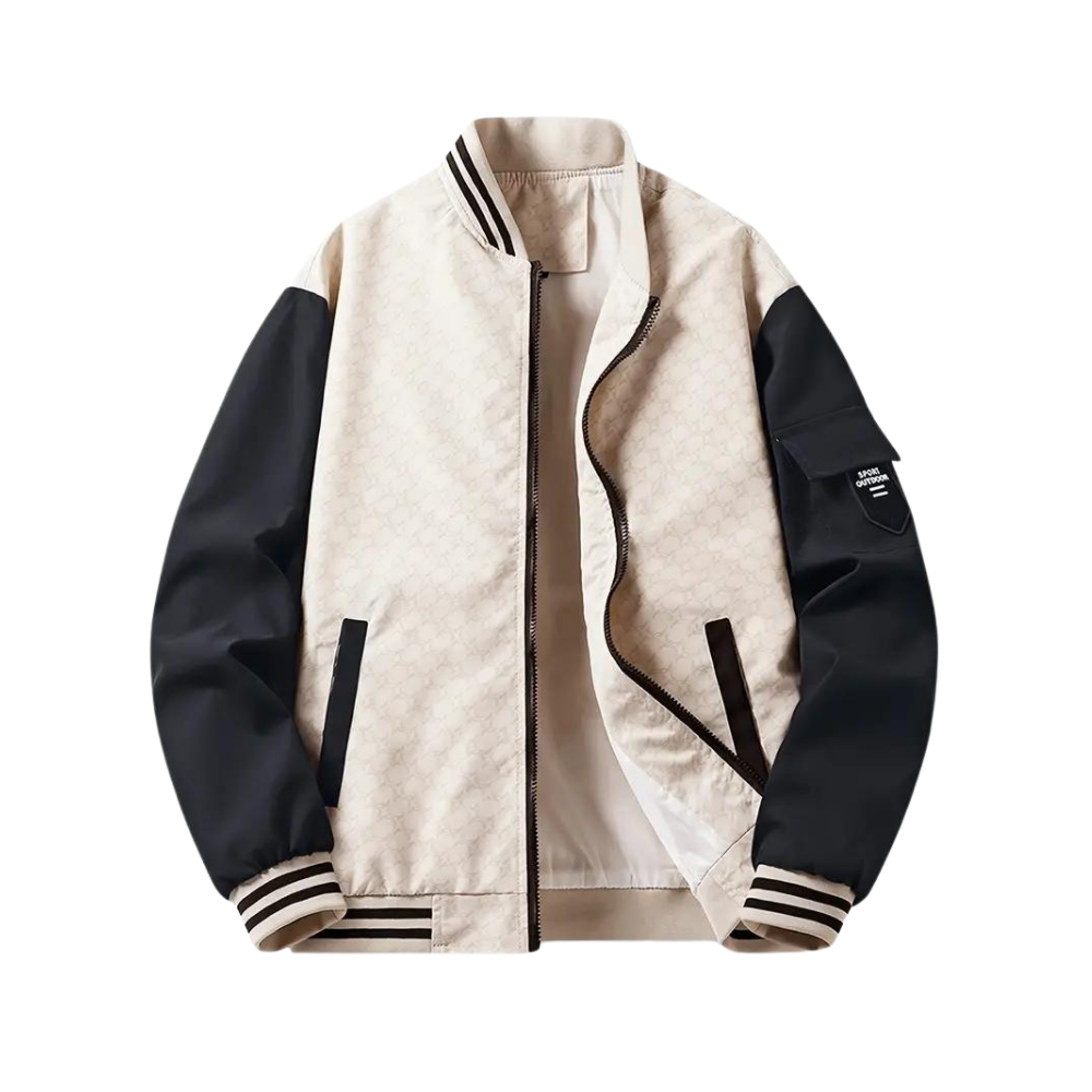 Blouson bomber léger et respirant pour homme automne en polyester à coupe régulière Olivier