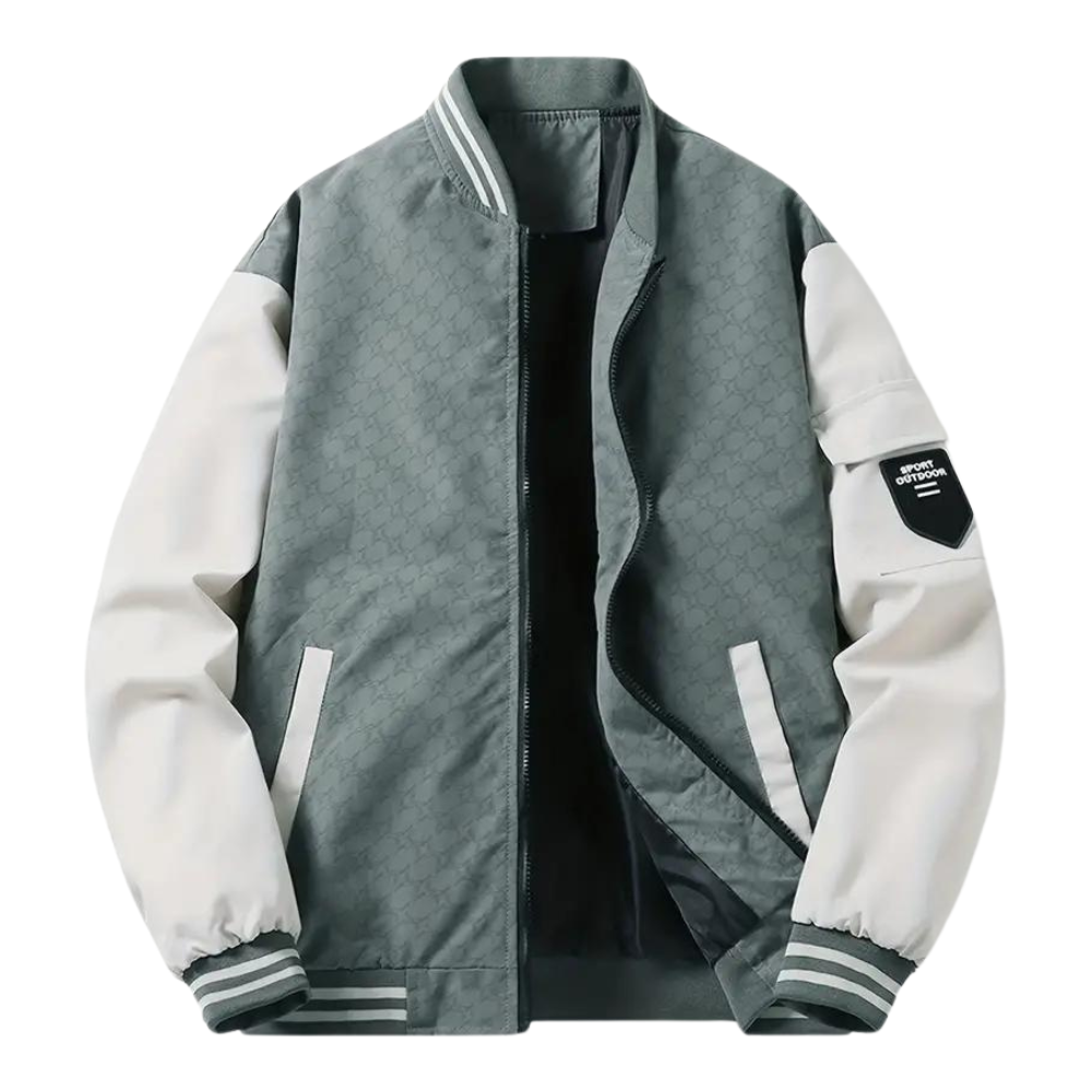 Blouson bomber léger et respirant pour homme automne en polyester à coupe régulière Olivier