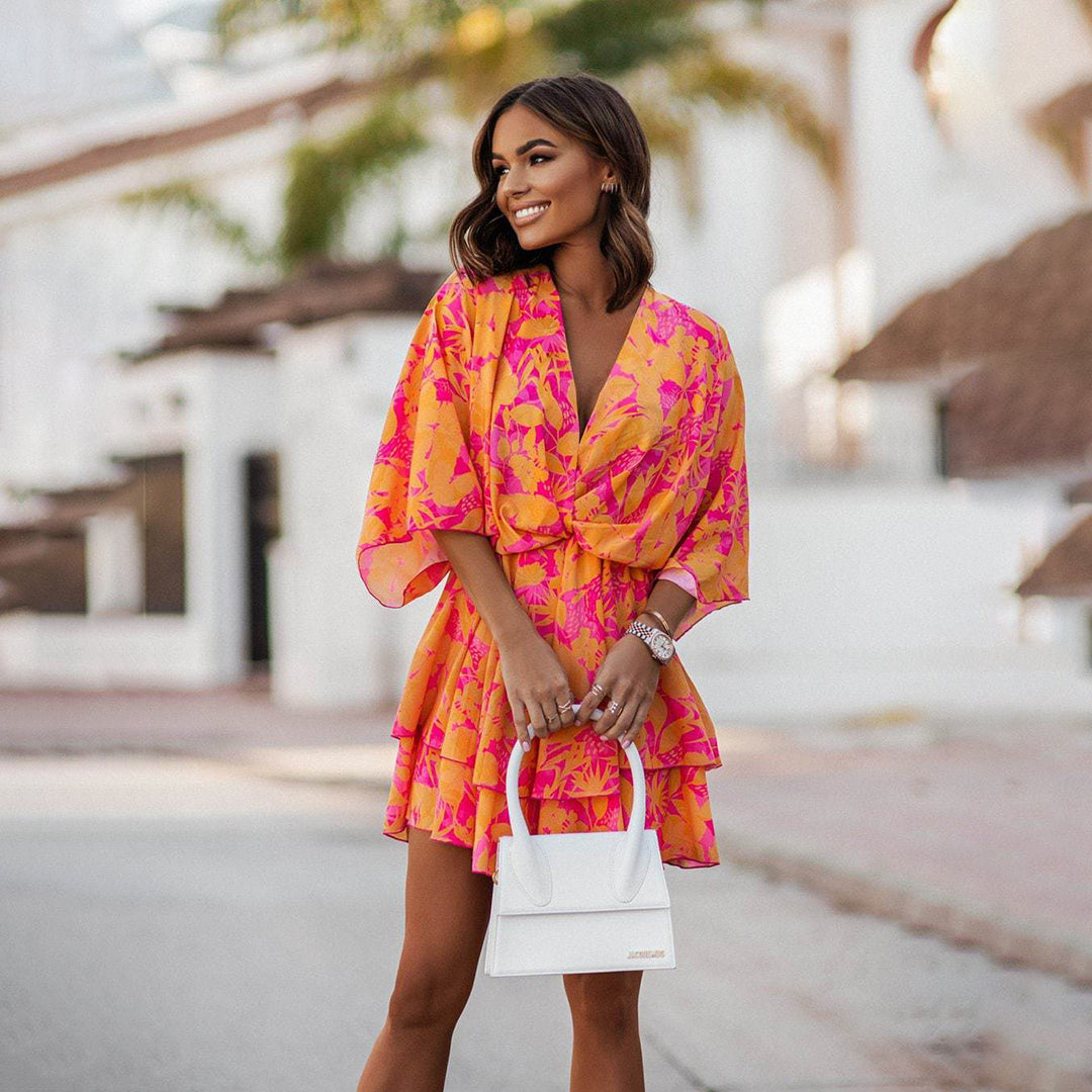 Robe courte bohème légère – style libre et confort assuré
