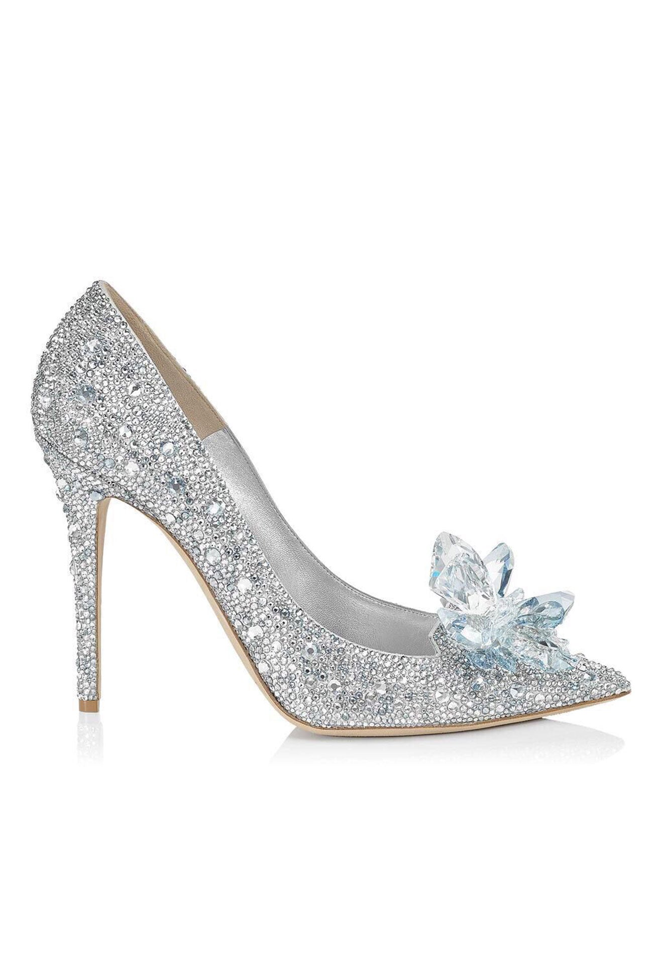 Inès – Escarpins Pointus à Paillettes Cristal