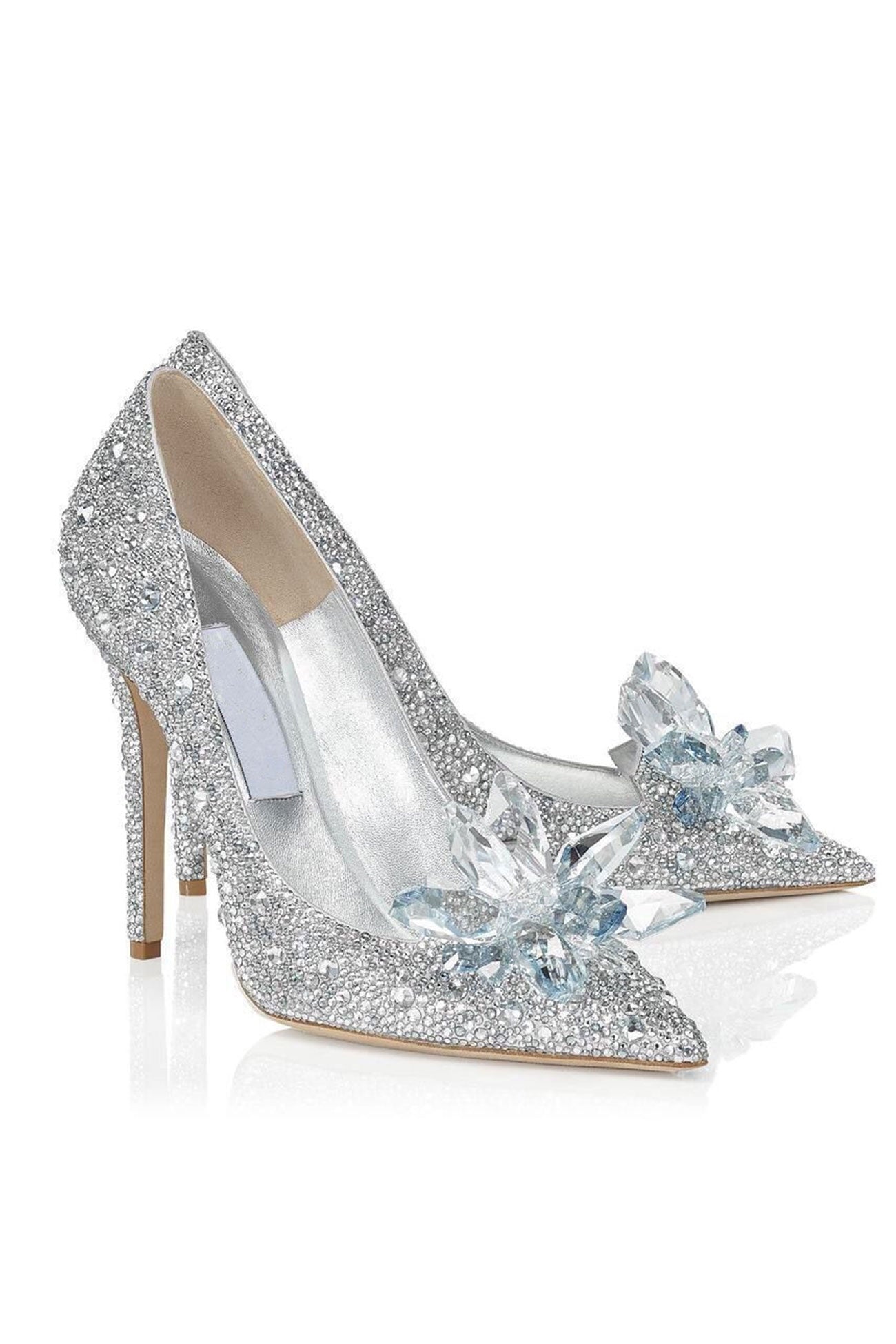 Inès – Escarpins Pointus à Paillettes Cristal