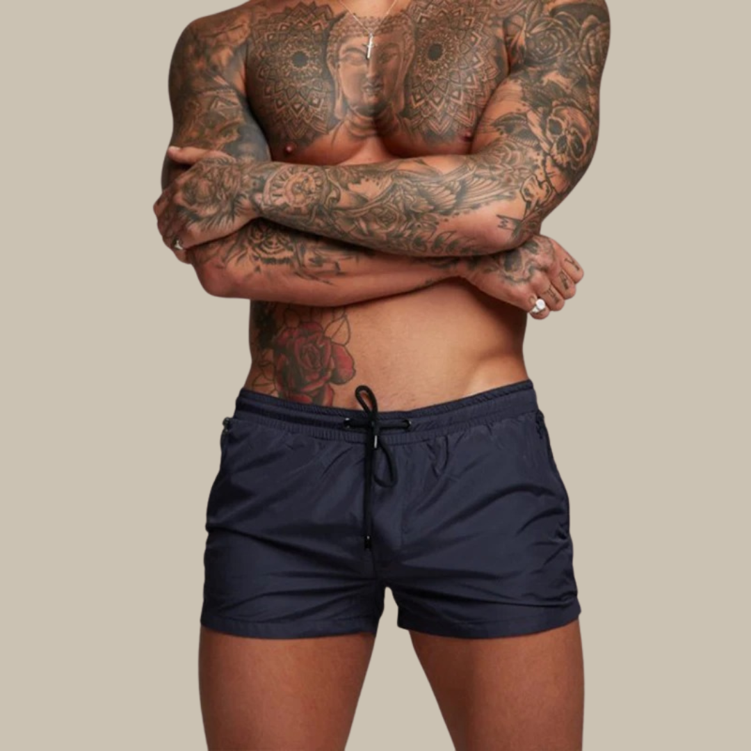 Gaspard – Short de bain court extensible homme