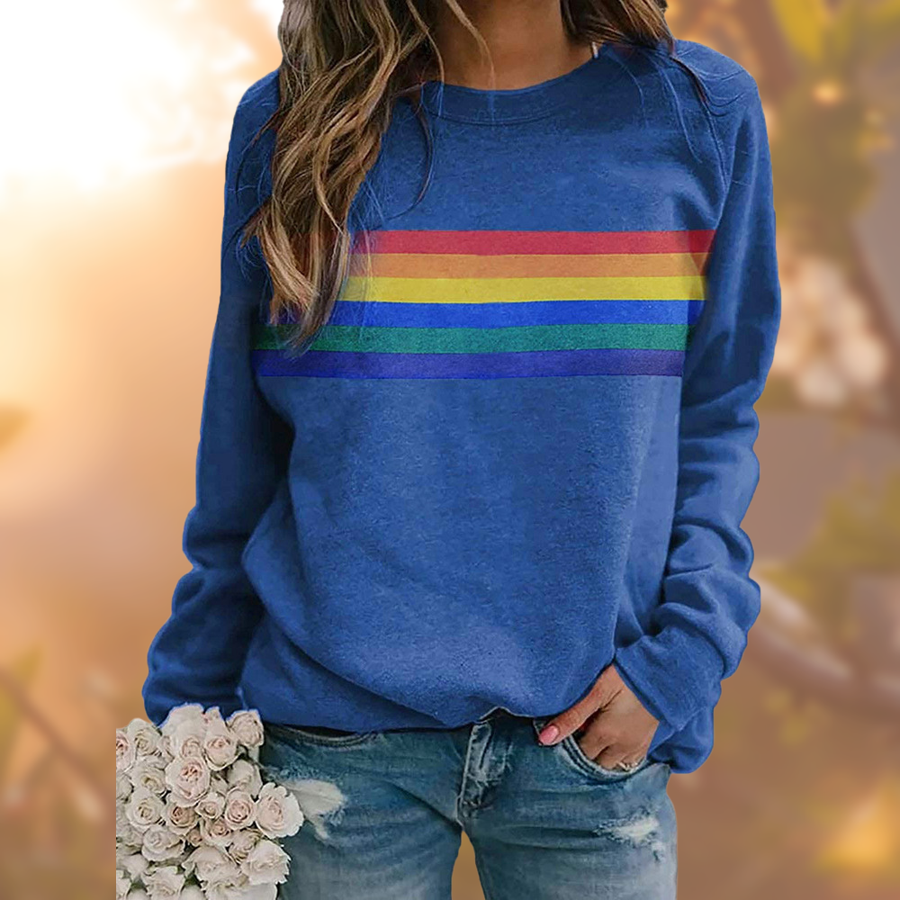 Manon – Sweatshirt femme à rayures