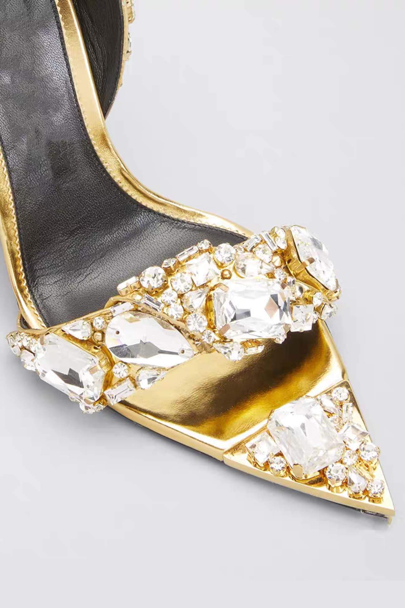 Mélya – Sandales à Talons Aiguille avec Lacets et Strass