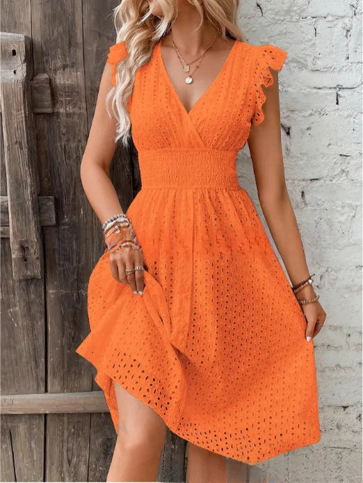 Solène – Robe d'été à col en V femme