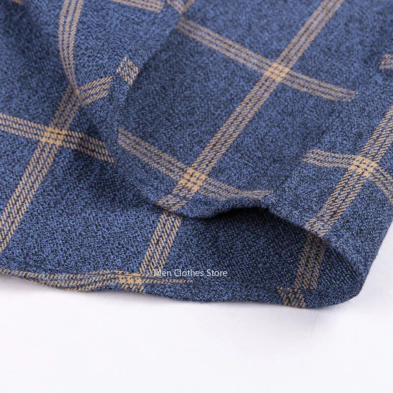 Chemise à Carreaux Homme en Pur Coton – Élégance Classique et Confort Naturel