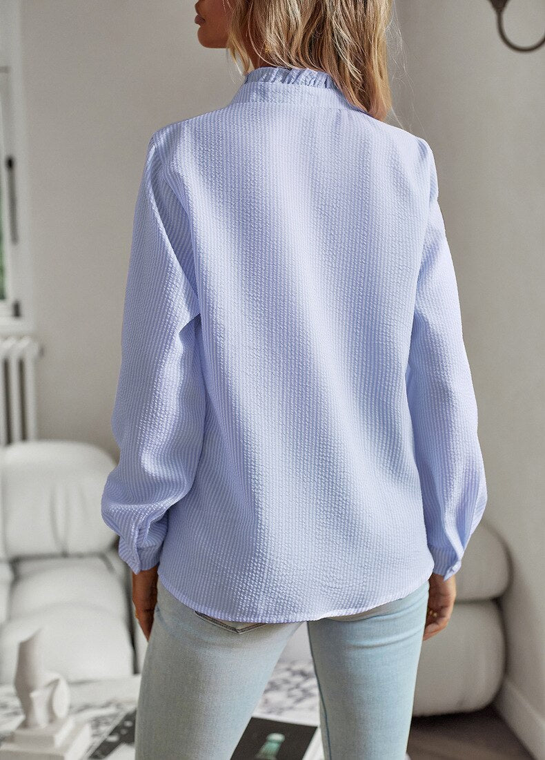 Blouse élégante en coton et polyester – légèreté, confort et allure décontractée chic
