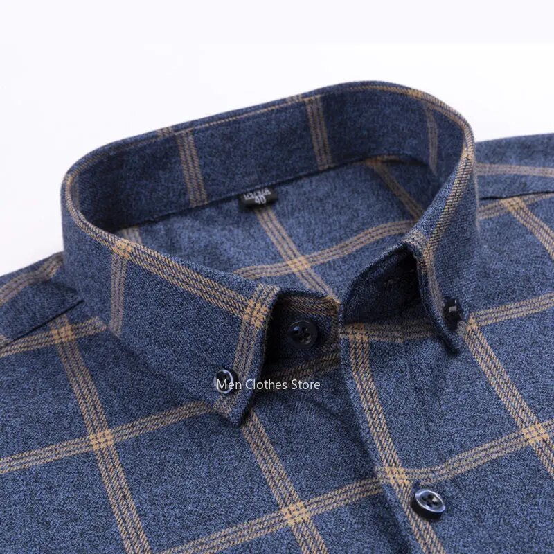 Chemise à Carreaux Homme en Pur Coton – Élégance Classique et Confort Naturel