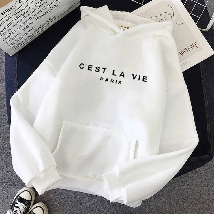 Sophie – Sweat à capuche femme oversize imprimé