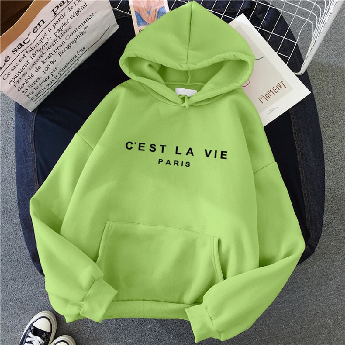 Sophie – Sweat à capuche femme oversize imprimé