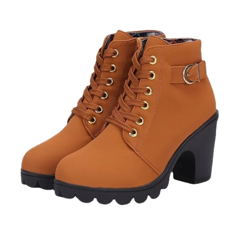 Léa – Bottines femme à talon bloc