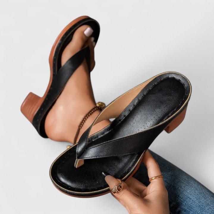 Océane – Mules à talon bloc femme