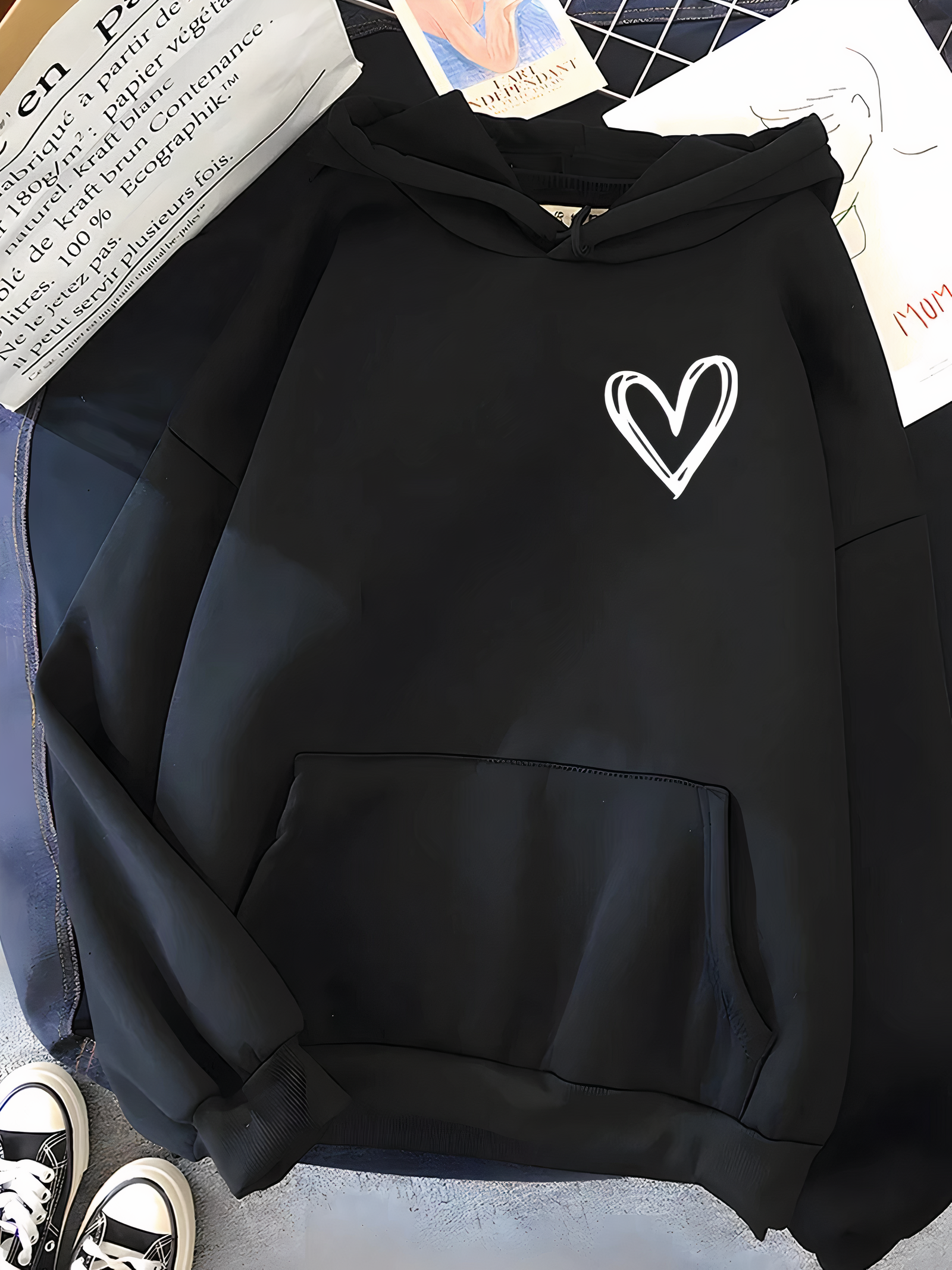 Élodie – Sweat à capuche femme imprimé