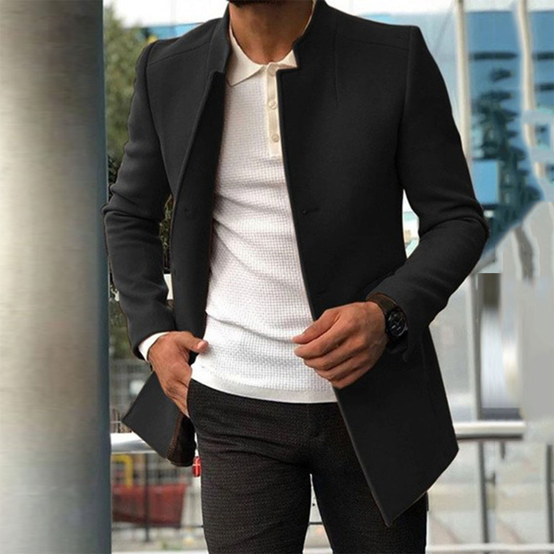 Adrien – Manteau homme hiver col officier