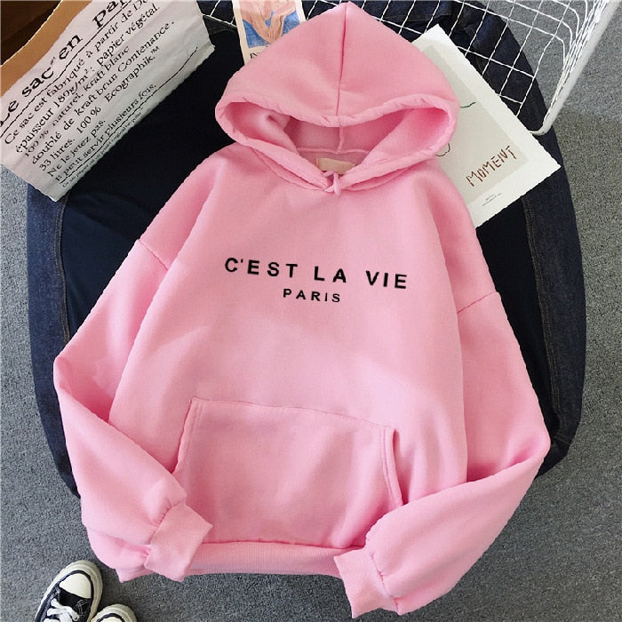 Sophie – Sweat à capuche femme oversize imprimé