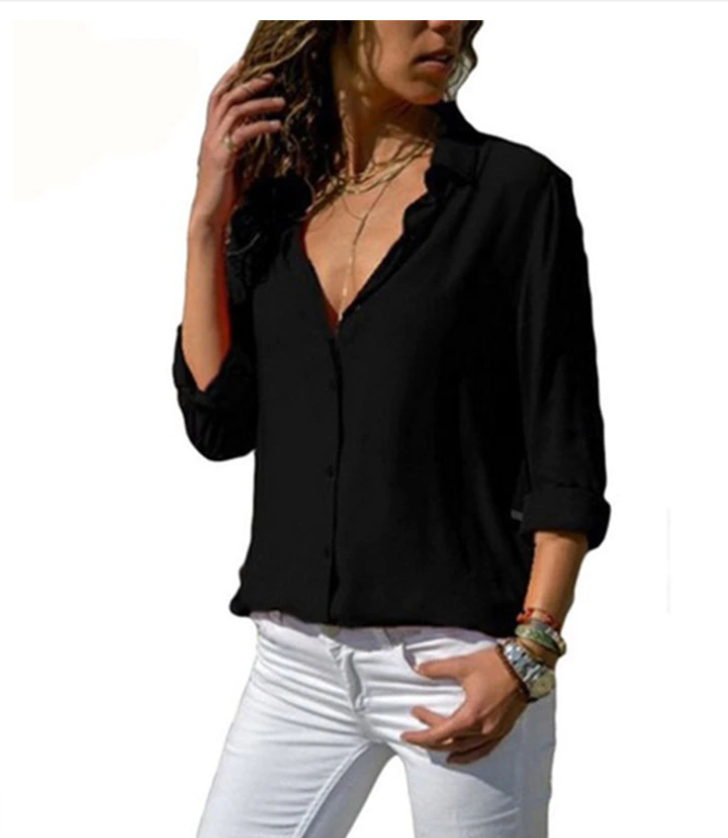 Blouse légère en chiffon – élégance décontractée et confort aérien