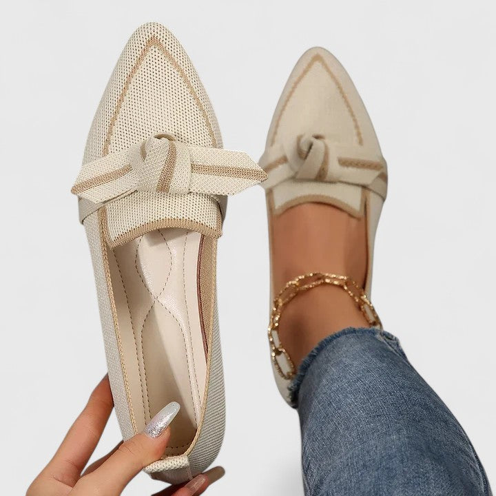 Salomé – Mocassins à bout pointu avec nœud femme