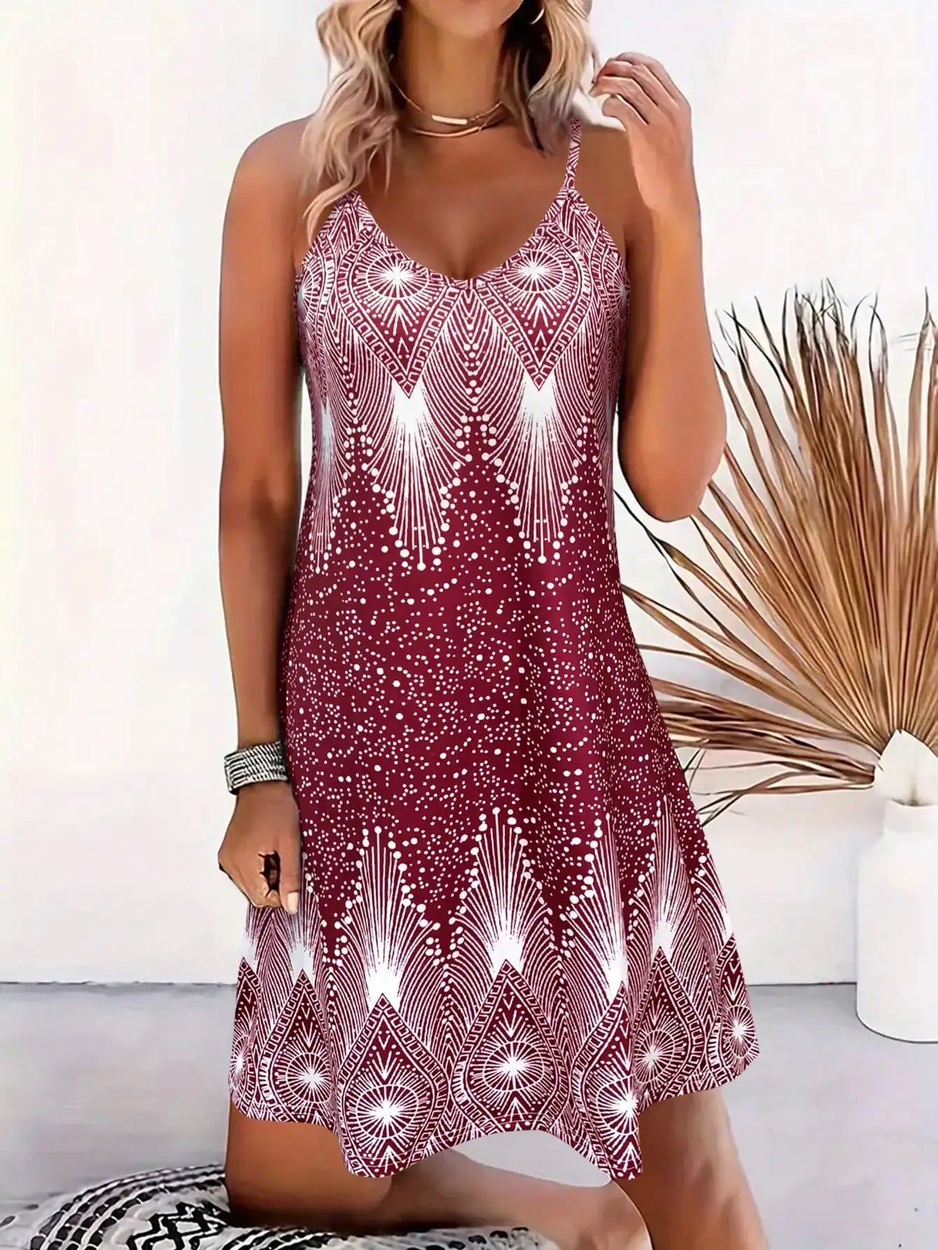 Salomé – Robe d'été fleurie à fines bretelles
