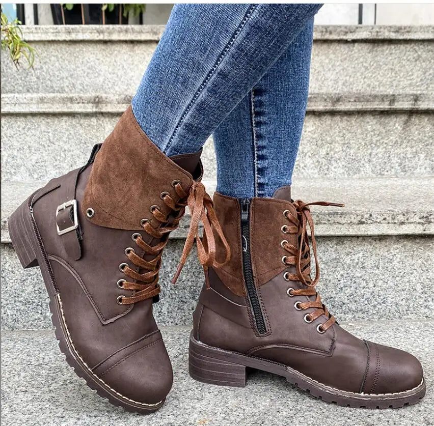 Lucie – Chaussures à lacets femme avec boucle