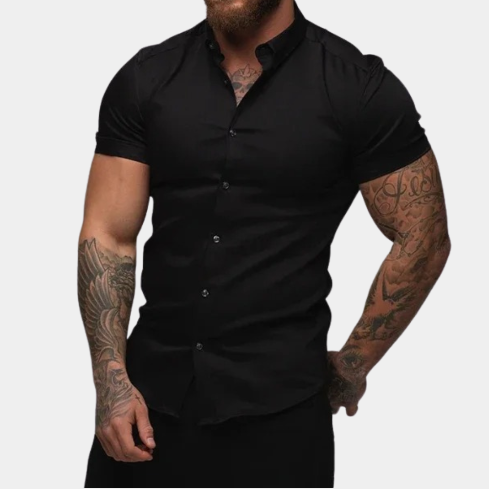 Chemise homme manches courtes – style classique et confort quotidien