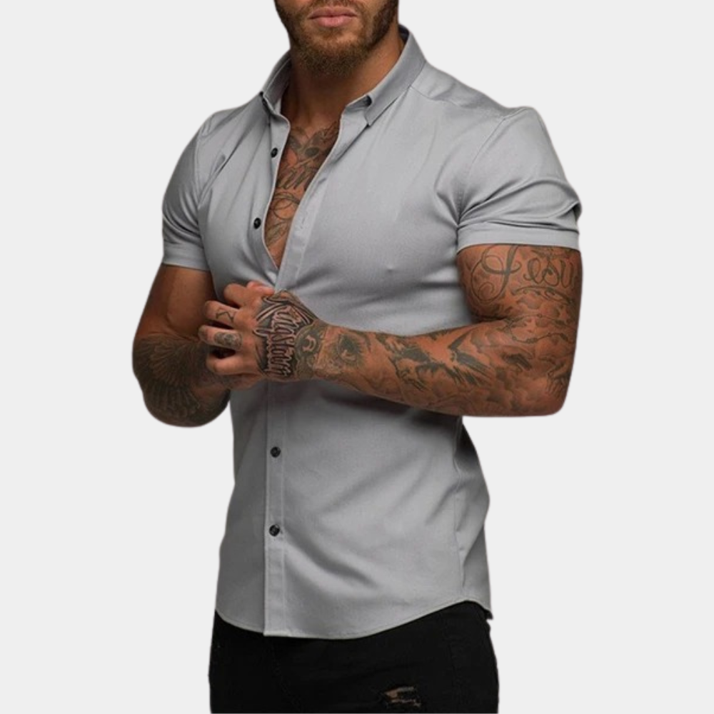 Chemise homme manches courtes – style classique et confort quotidien