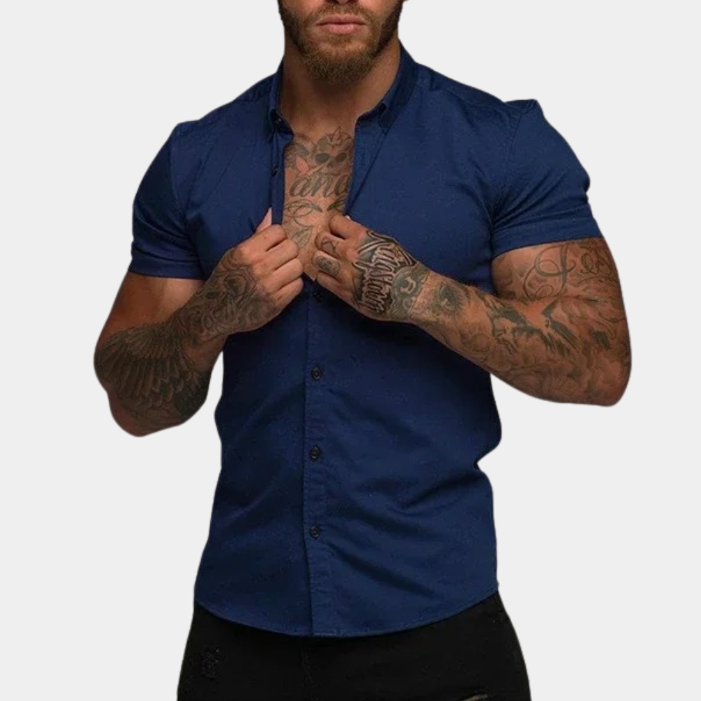 Chemise homme manches courtes – style classique et confort quotidien