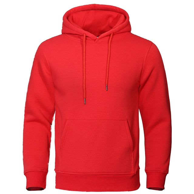 Sweat à capuche pour homme automne en molleton doux uni à coupe classique Nathan