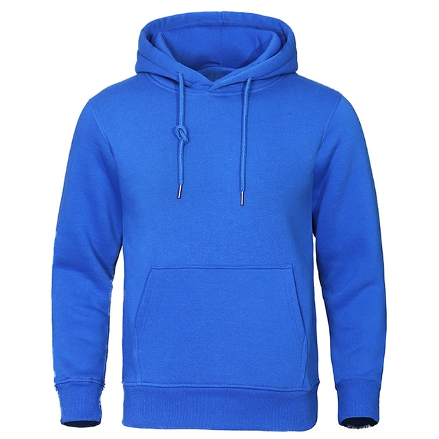 Sweat à capuche pour homme automne en molleton doux uni à coupe classique Nathan