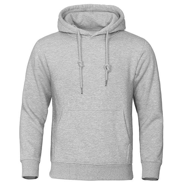 Sweat à capuche pour homme automne en molleton doux uni à coupe classique Nathan