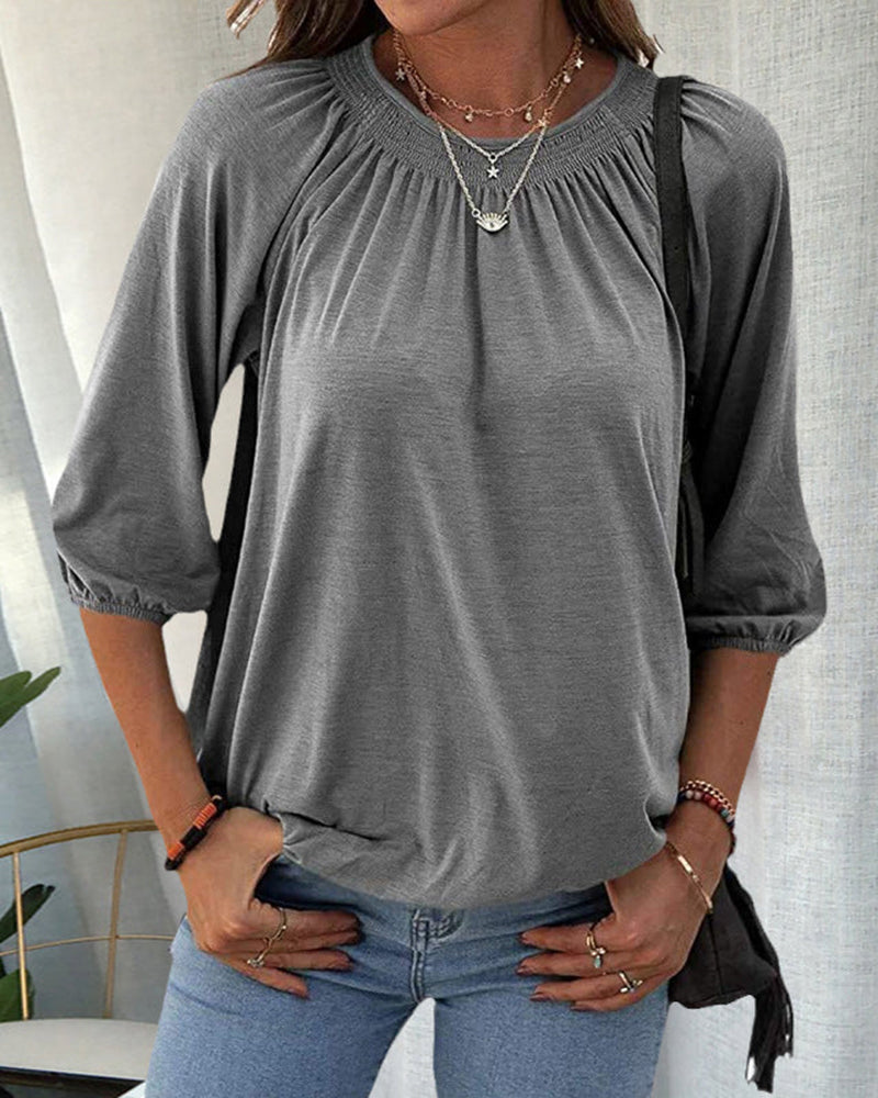 Kiara – T-shirt à col rond femme