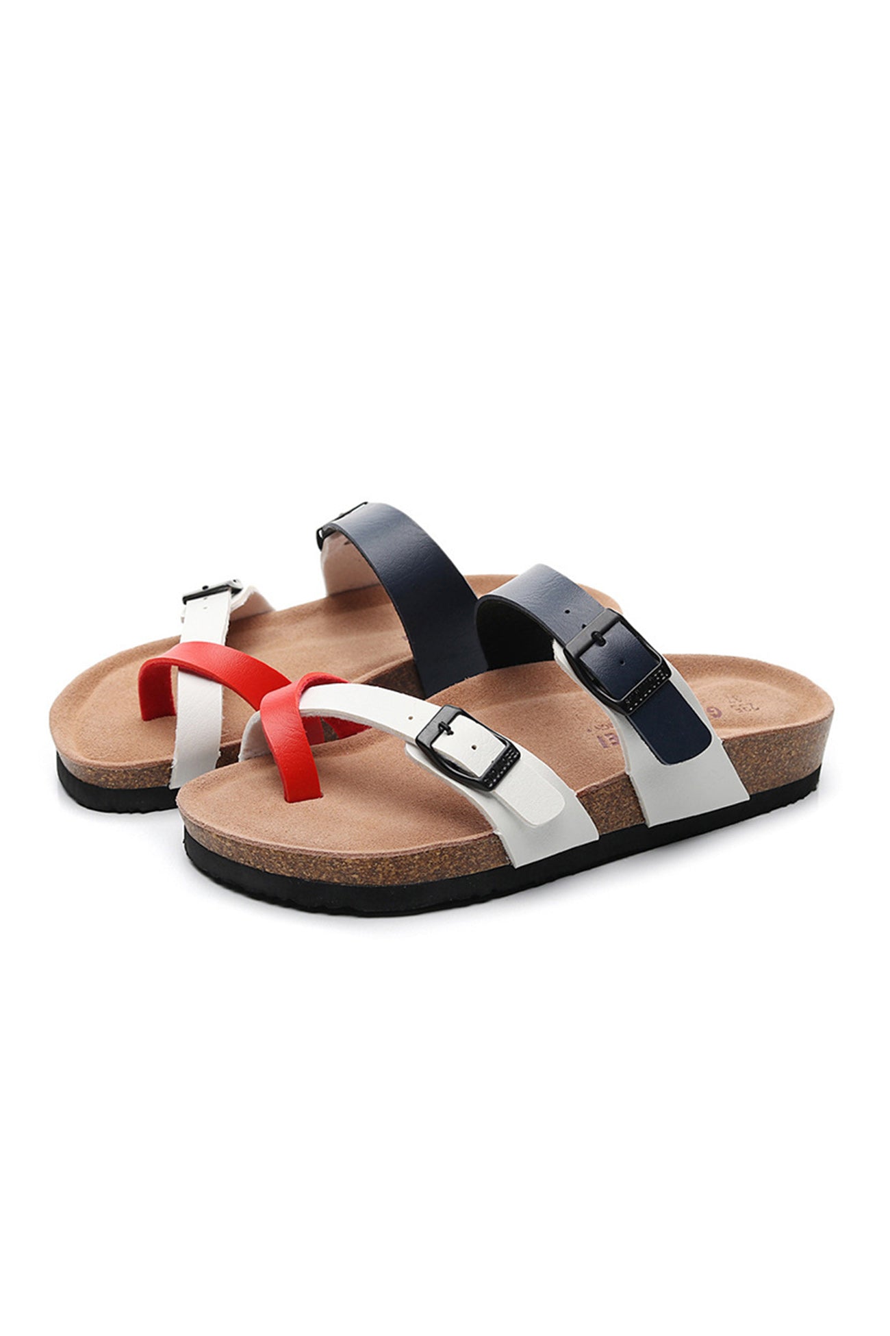 Anaïs – Sandales Plates à Anneau d'Orteil et Brides Croisées