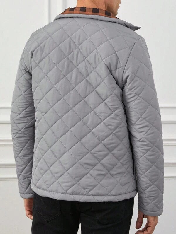 Alain – Veste homme hiver matelassée col montant
