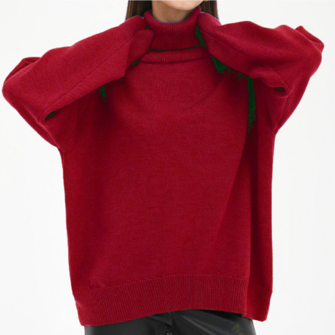 Auriane – Pull femme col roulé oversize
