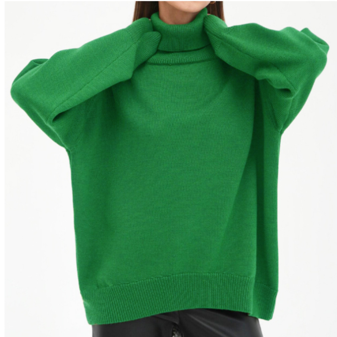 Auriane – Pull femme col roulé oversize
