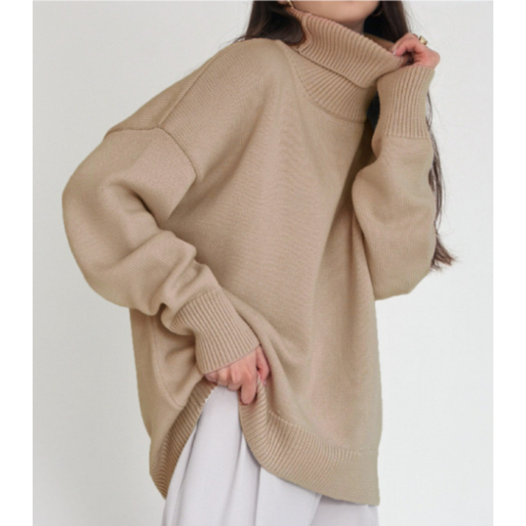 Auriane – Pull femme col roulé oversize