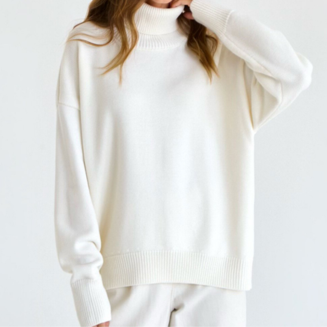 Auriane – Pull femme col roulé oversize