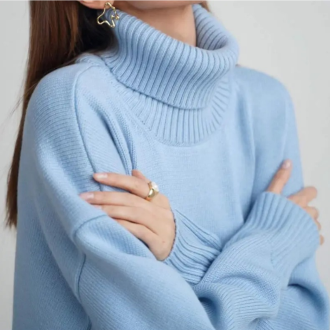 Auriane – Pull femme col roulé oversize