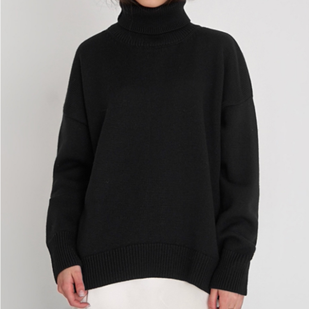 Auriane – Pull femme col roulé oversize