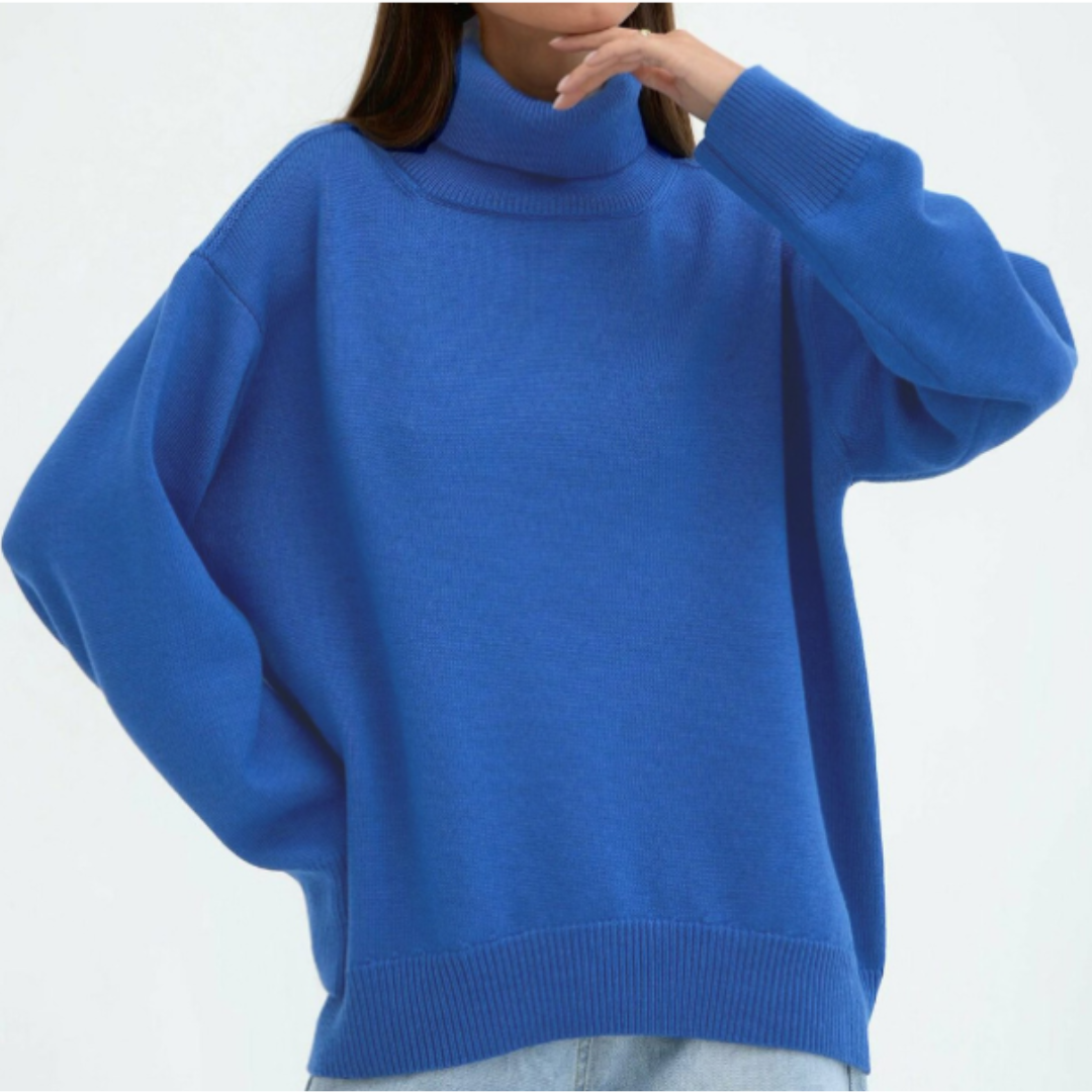 Auriane – Pull femme col roulé oversize