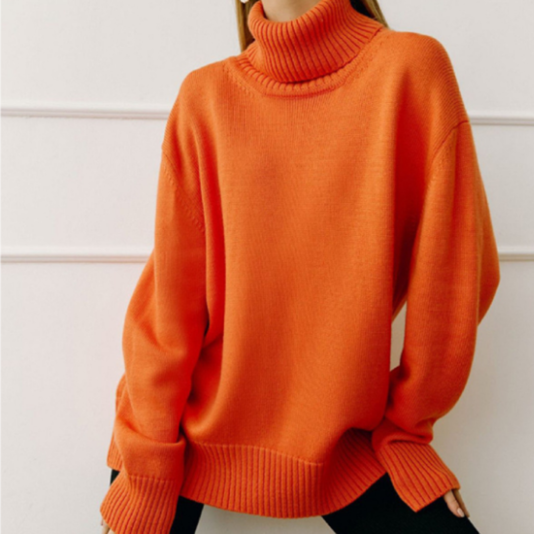 Auriane – Pull femme col roulé oversize