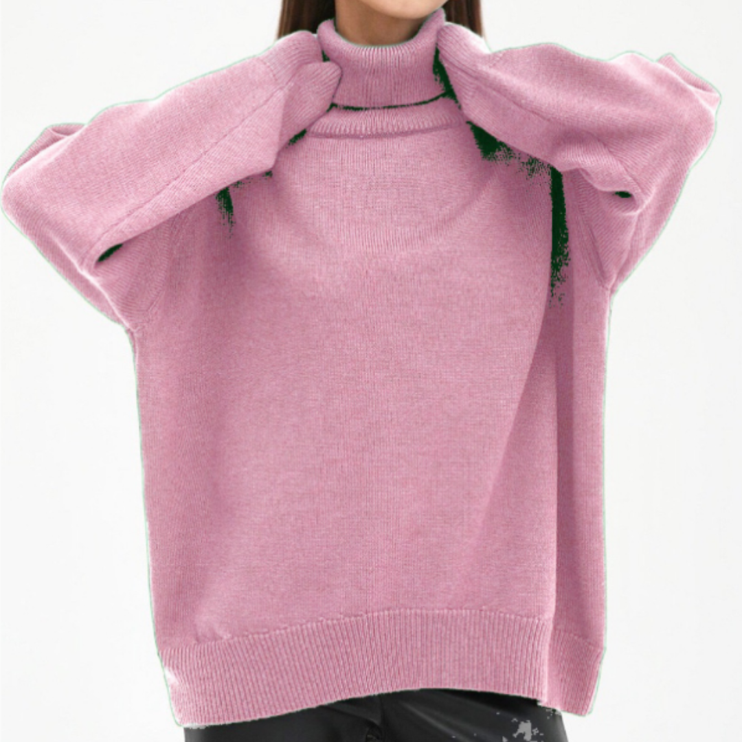 Auriane – Pull femme col roulé oversize