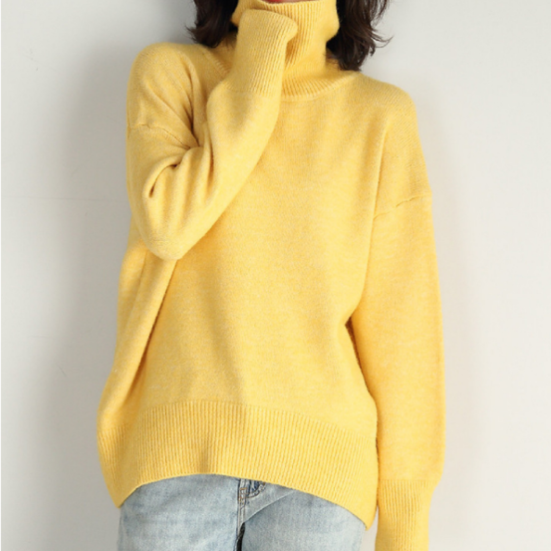 Auriane – Pull femme col roulé oversize