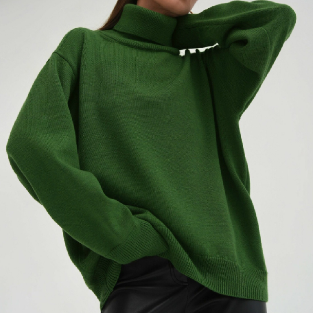 Auriane – Pull femme col roulé oversize