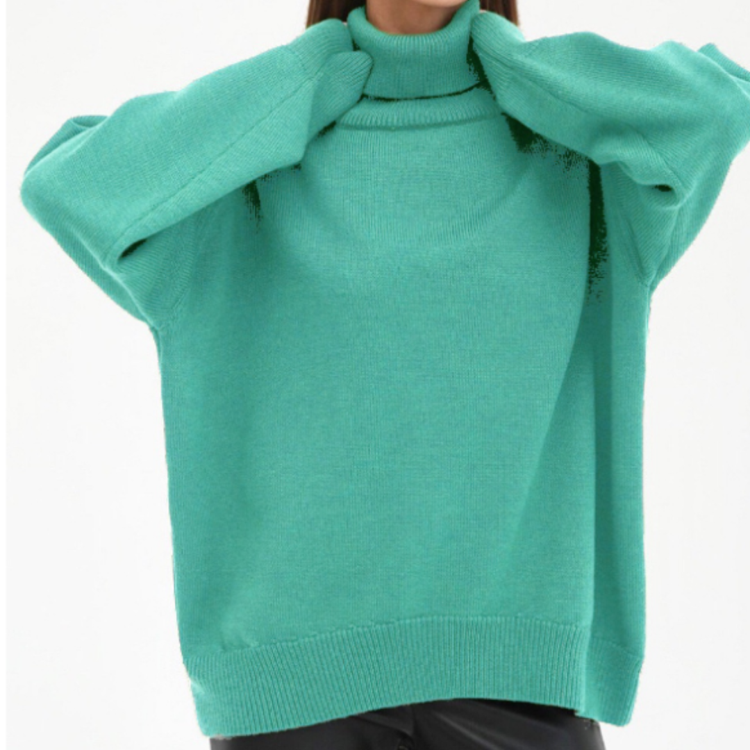 Auriane – Pull femme col roulé oversize