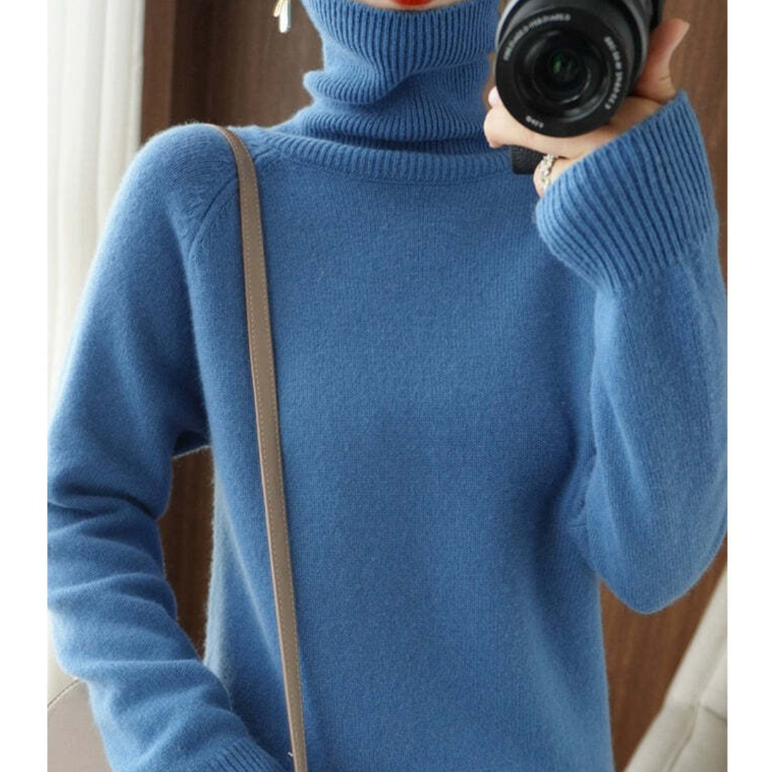 Claire – Pull femme col roulé