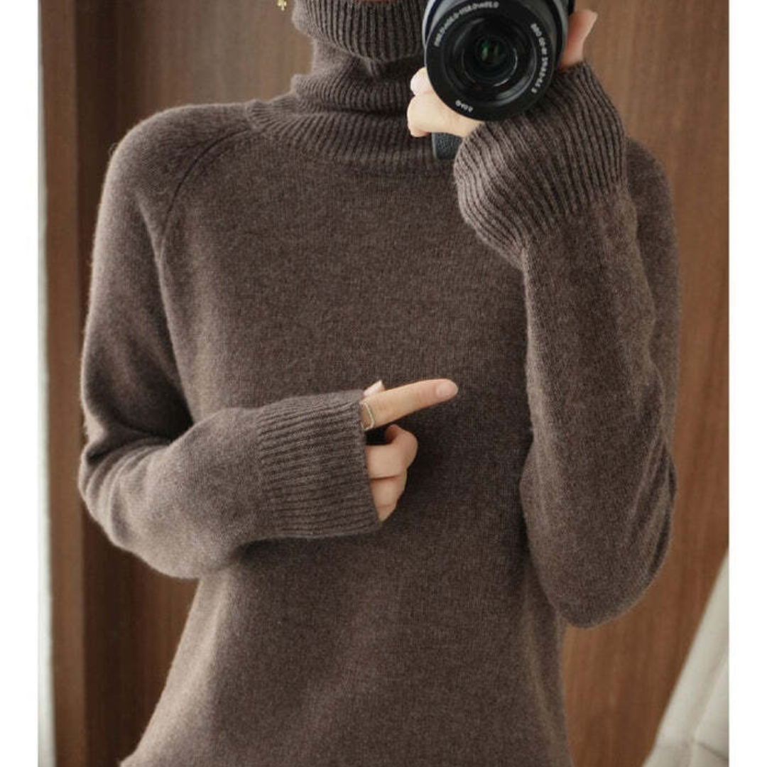 Claire – Pull femme col roulé